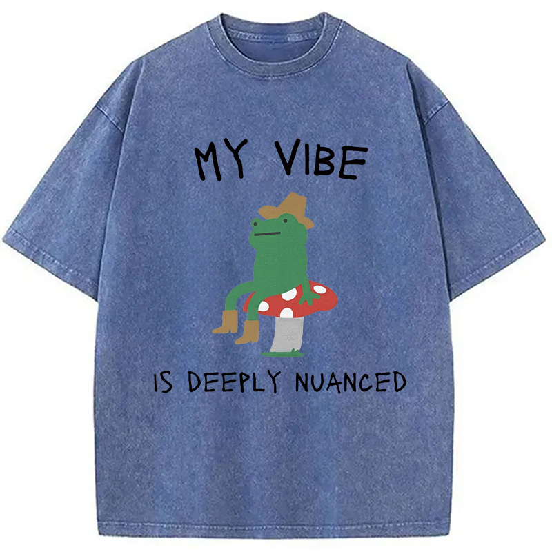 Modecanvas My Vibe Washed T-Shirt
