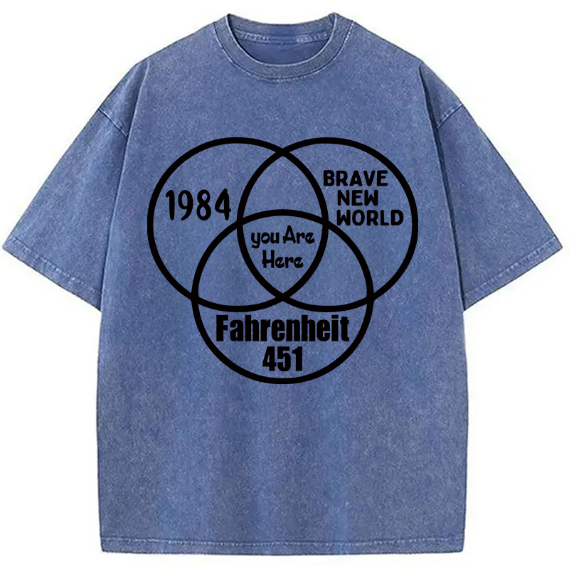 Modecanvas Multidimensional Thinking Washed T-Shirt