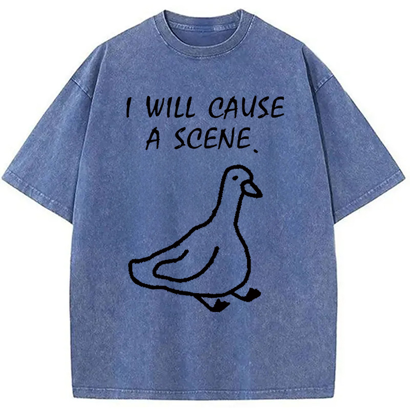 Modecanvas Stupid Goose Washed T-Shirt