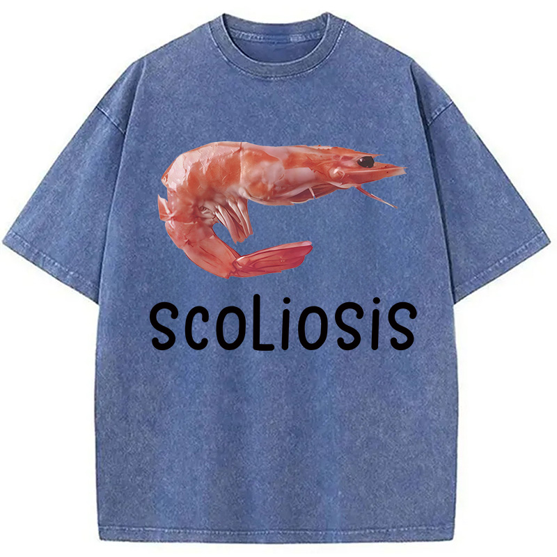 Modecanvas Scoliosis Washed T-Shirt