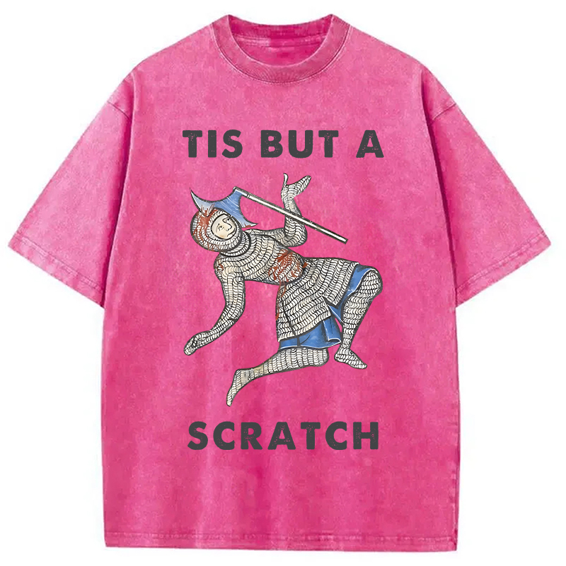 Modecanvas Funny Medieval Washed T-Shirt