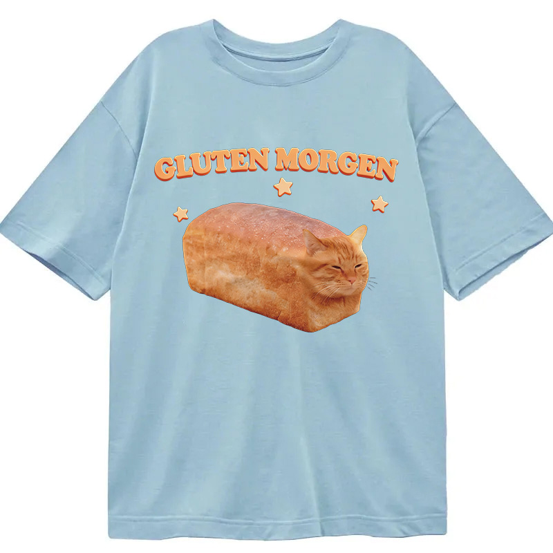 Modecanvas Silly Gluten Cat DTG Printing Classic T-Shirt-modecanvas