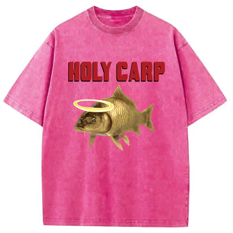 Modecanvas Holy Carp DTG Printing Washed T-Shirt