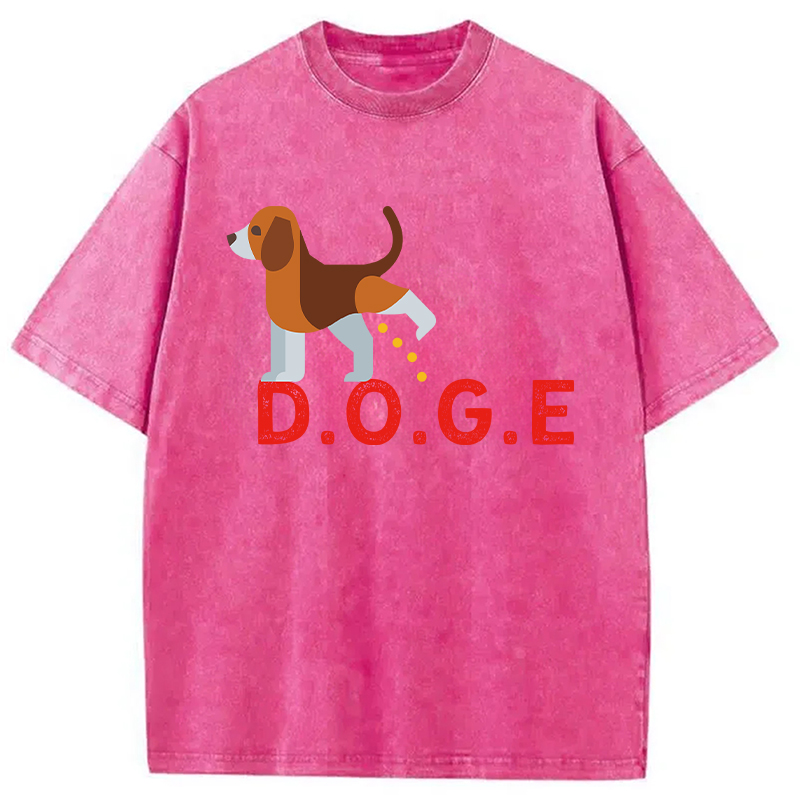 Modecanvas Anti DOGE DTG Printing Washed T-Shirt