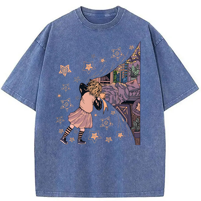 Modecanvas Unveiling Serenity DTG Printing Washed T-Shirt