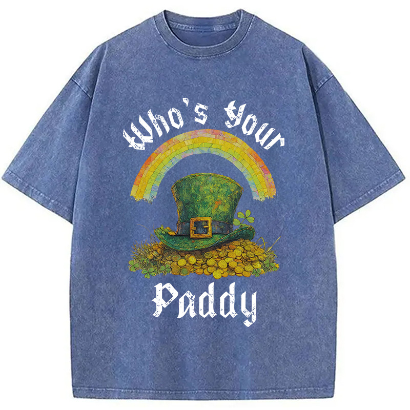 Modecanvas Funny St Patricks Day DTG Printing Washed T-Shirt-modecanvas
