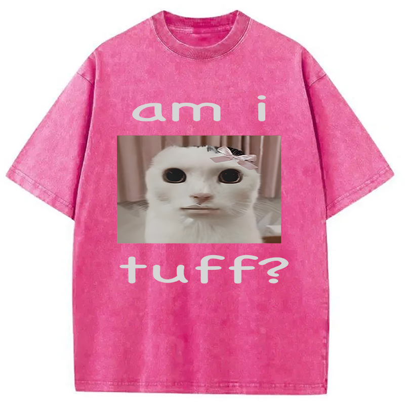 Modecanvas Am I Tuff? DTG Printing Washed T-Shirt