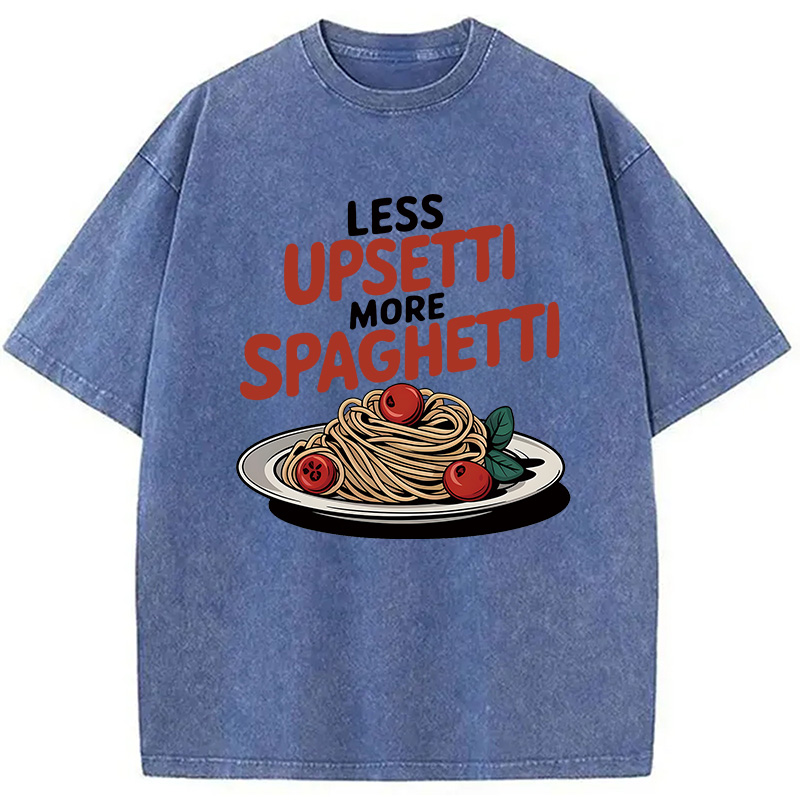 Modecanvas Funny Food DTG Printing Washed T-Shirt