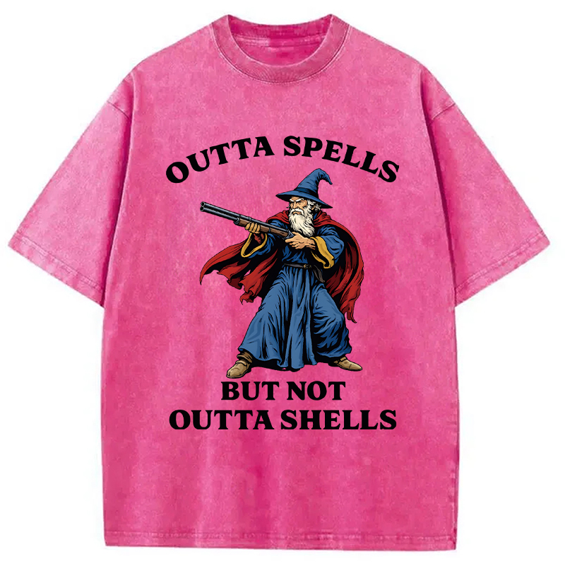 Modecanvas Wizard Joke Meme DTG Printing Washed T-Shirt