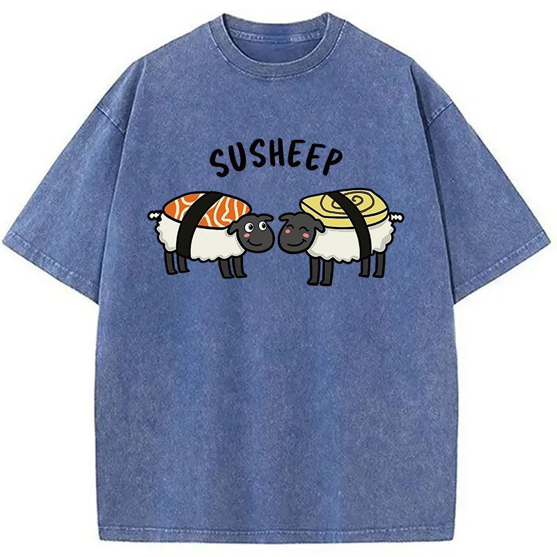 Modecanvas Susheep DTG Printing Washed T-Shirt