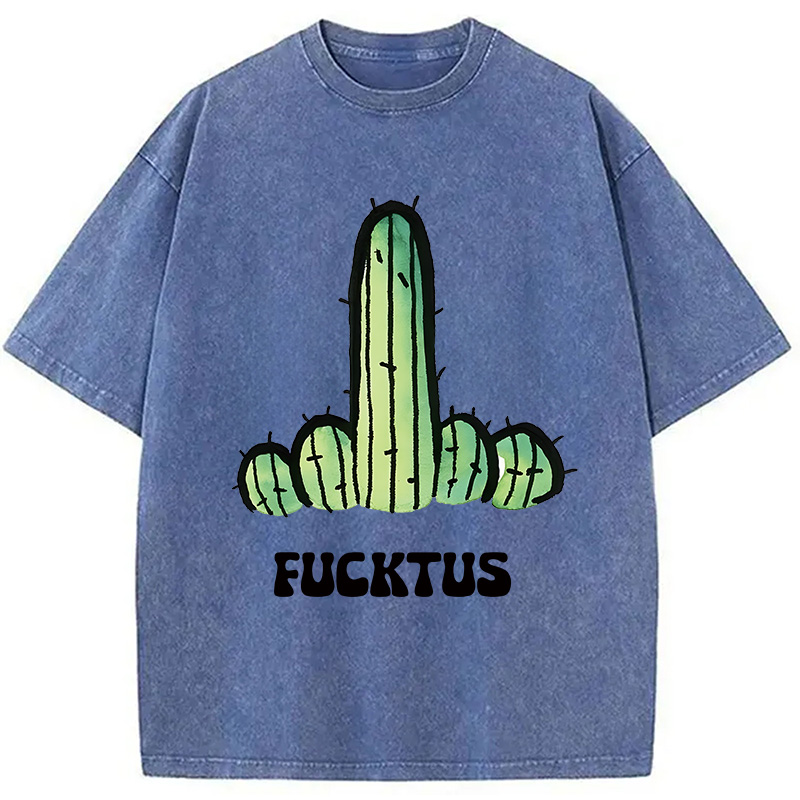Modecanvas Fucktus DTG Printing Washed T-Shirt