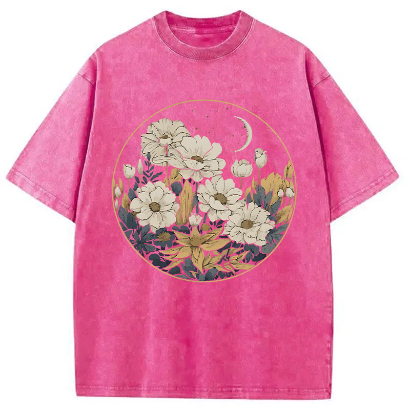 Modecanvas Blissful Harmony DTG Printing Washed T-Shirt