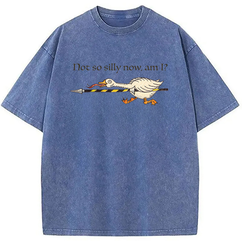 Modecanvas Not So Silly Now Am I? DTG Printing Washed T-Shirt