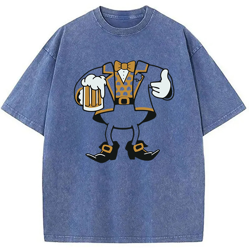Modecanvas Leprechaun Look-A-Like DTG Printing Washed T-Shirt