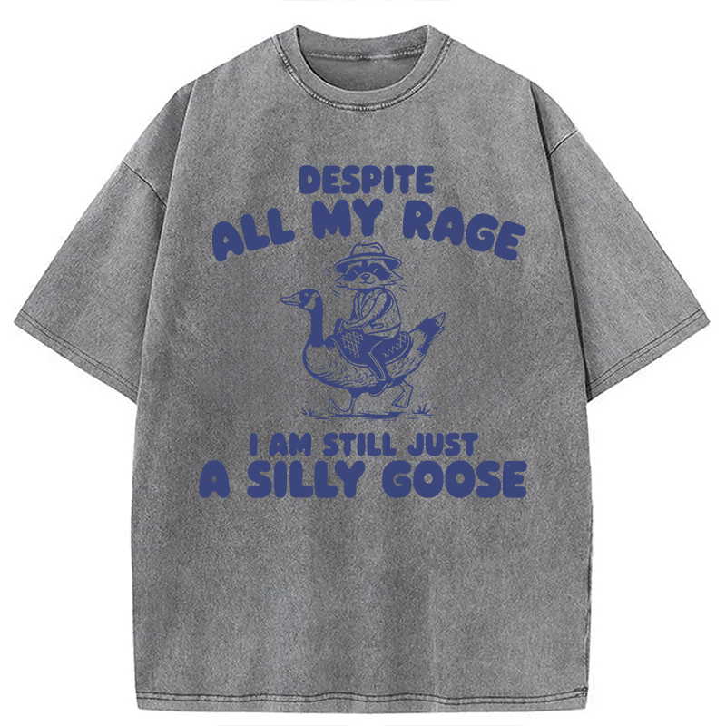 Modecanvas A Silly Goose DTG Printing Washed T-Shirt