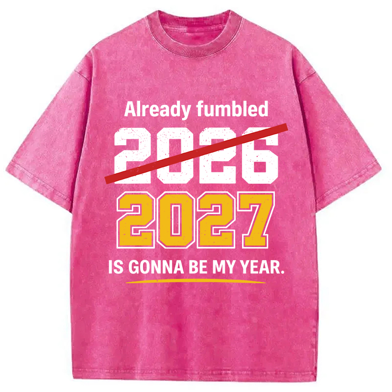 Modecanvas Already Fumbled 2026 DTG Printing Washed T-Shirt