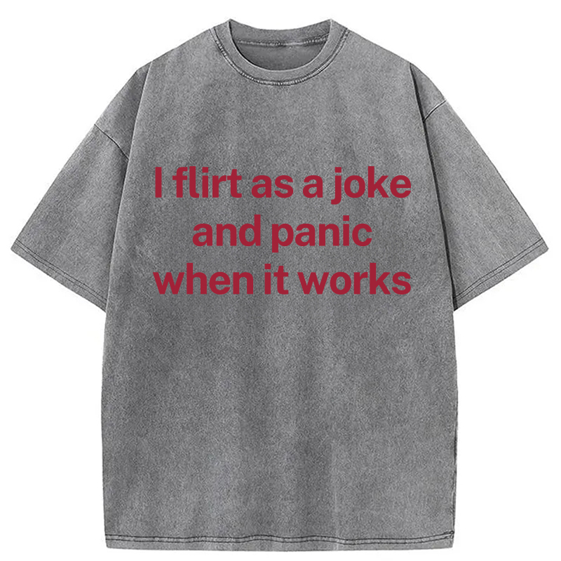 Modecanvas When It Works DTG Printing Washed T-Shirt