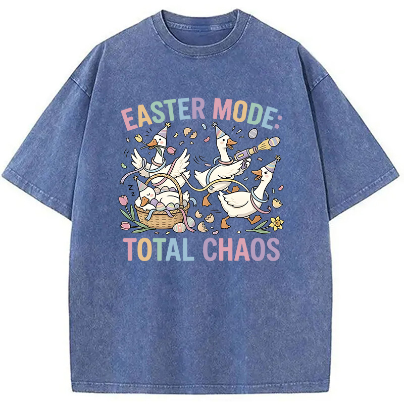 Modecanvas Easter Goose DTG Printing Washed T-Shirt