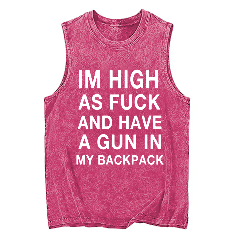 Modecanvas Im High DTG Printing Washed Tank-modecanvas