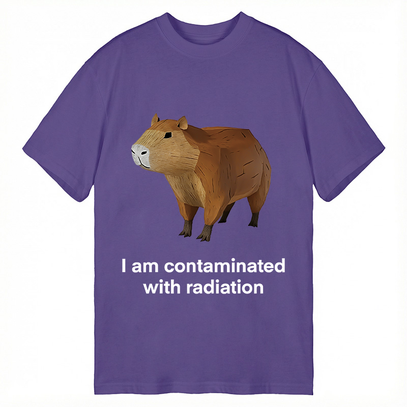 Modecanvas Contaminated Capybara DTG Printing Classic T-Shirt-modecanvas