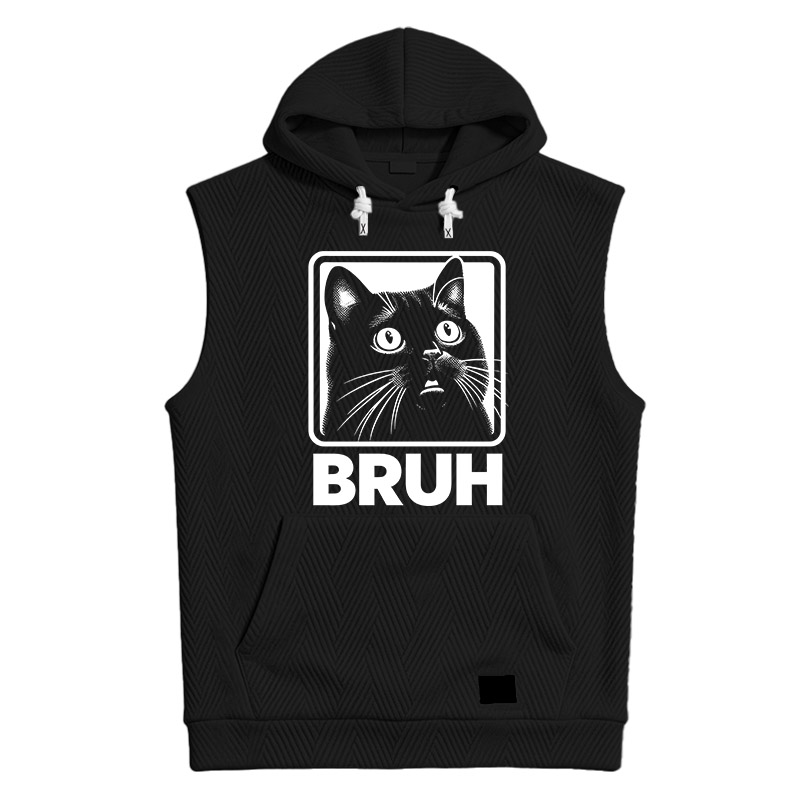 Modecanvas BRUH Cat Hooded Tank