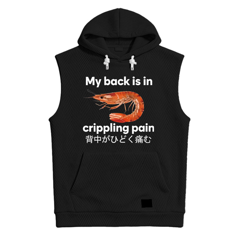 Modecanvas My Back Is in Crippling Pain Hooded Tank