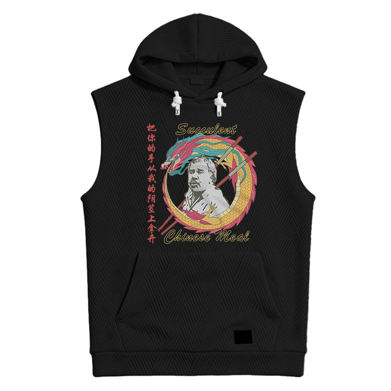 Modecanvas Succulent Chinese Meal Meme Hooded Tank
