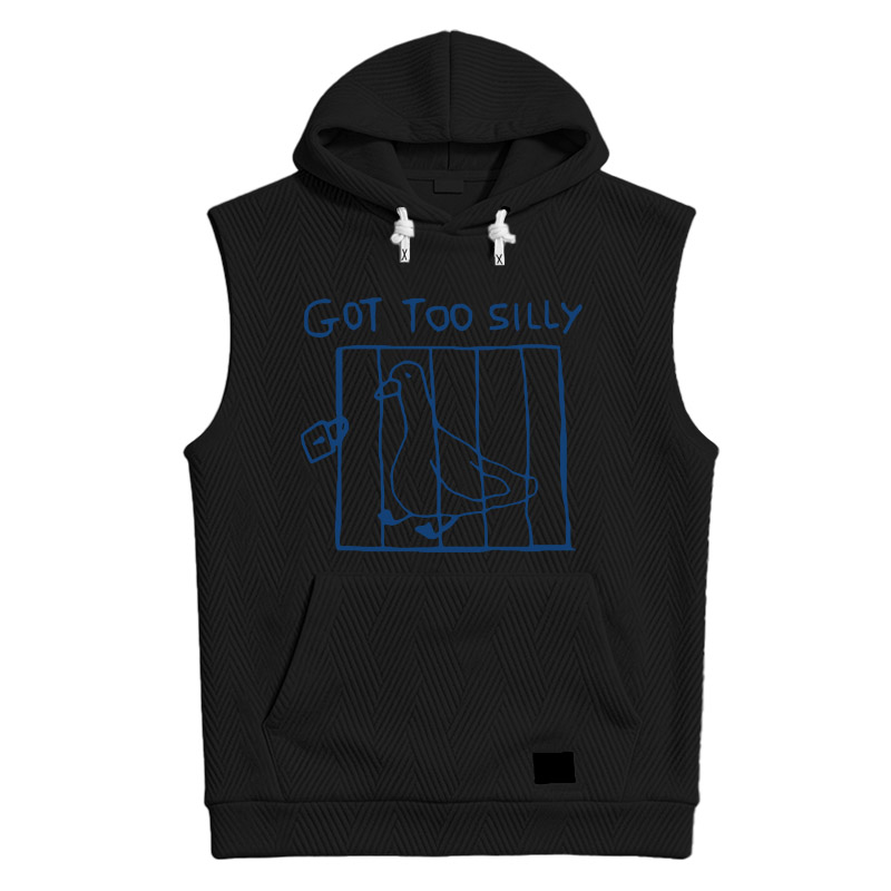 Modecanvas Got Too Silly Meme Hooded Tank
