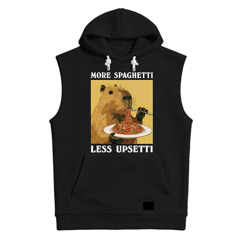Modecanvas Capybara Eating Hooded Tank