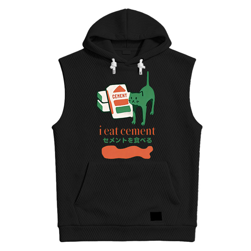 Modecanvas Cement Cat Hooded Tank