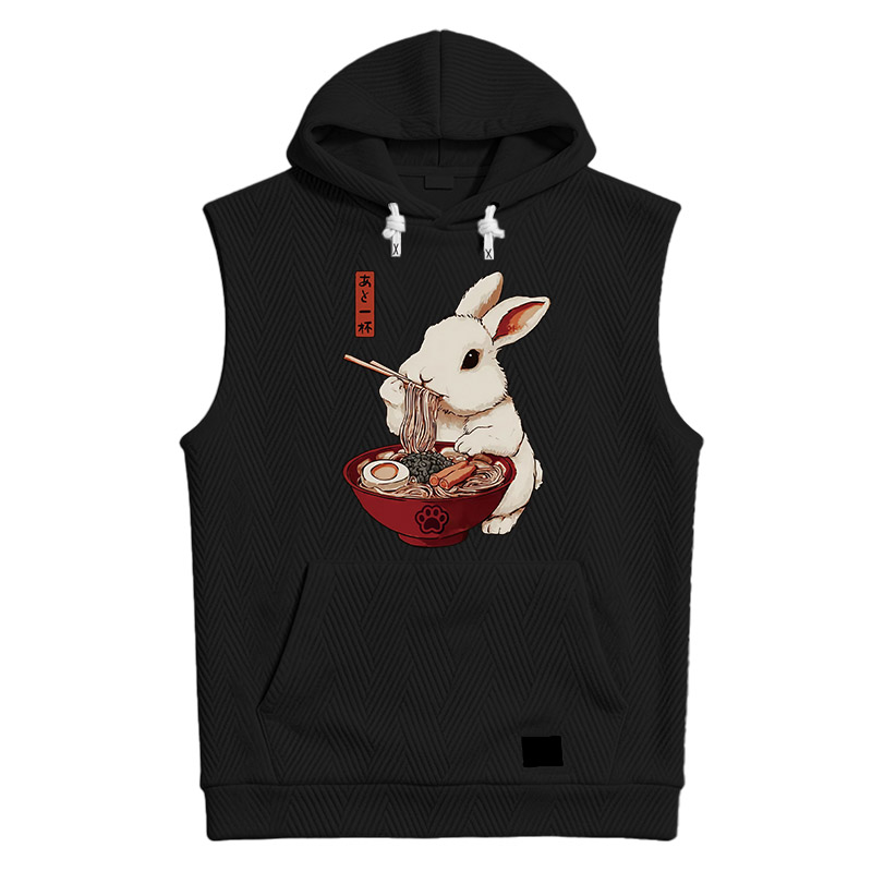Modecanvas Bunny:One More Bowl, Please! Hooded Tank