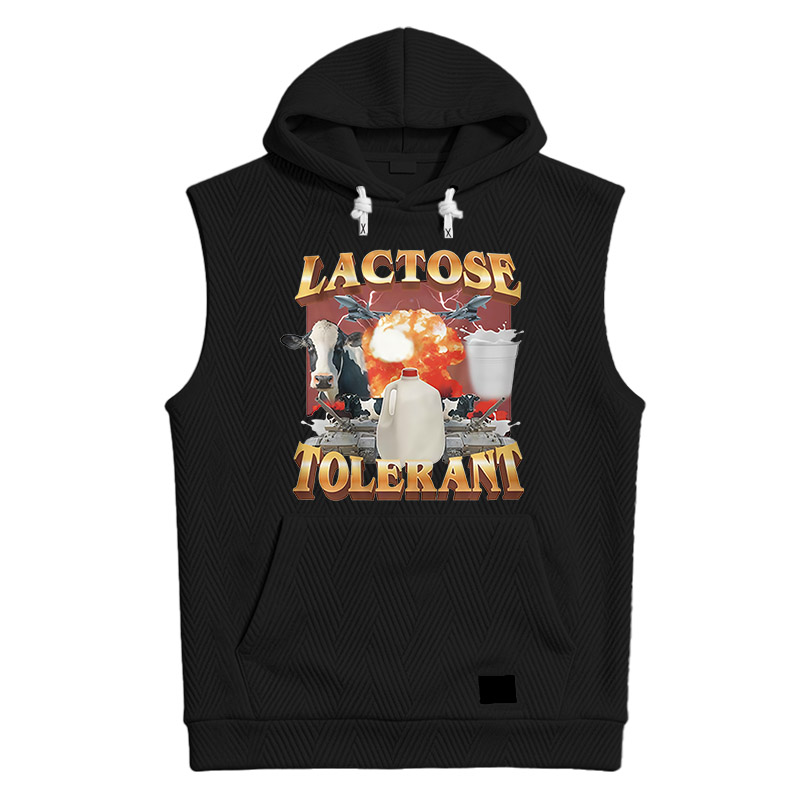 Modecanvas Retro Milk Lactose Tolerant Hooded Tank