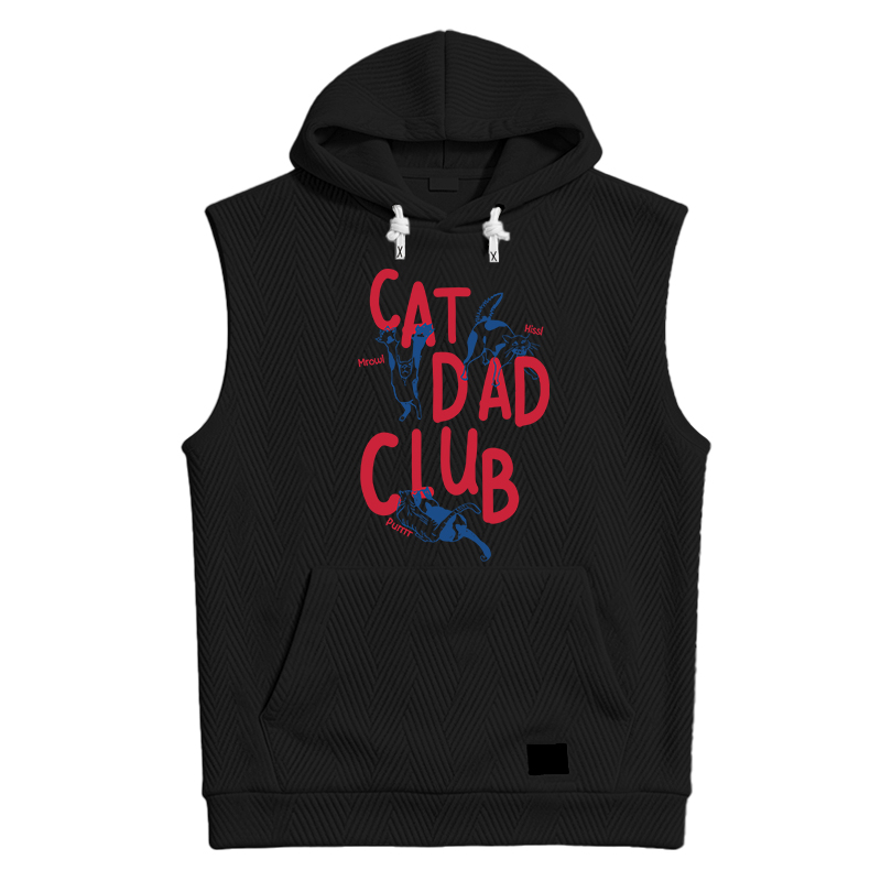 Modecanvas Cat Dad Club Hooded Tank
