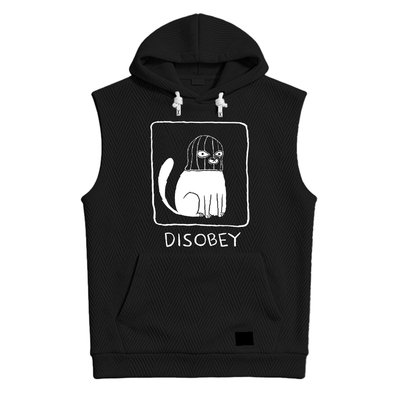 Modecanvas Disobey Cat Hooded Tank
