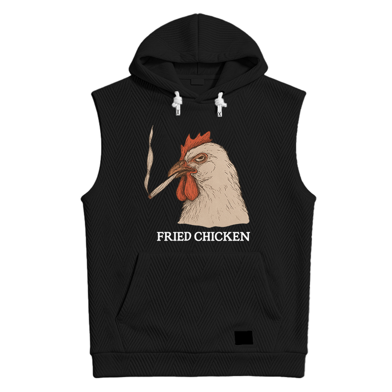 Modecanvas Fried Chicken 420 Smoking Meme Hooded Tank