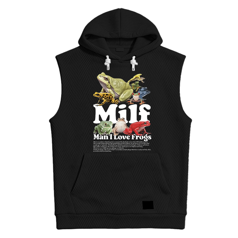 Modecanvas Man I Love Frogs Hooded Tank