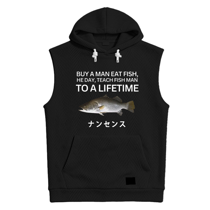 Modecanvas Buy a Man Eat Fish Hooded Tank