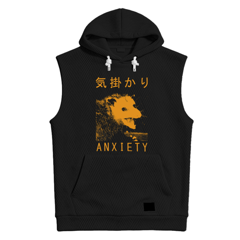 Modecanvas Anxiety Japanese Opossum Hooded Tank