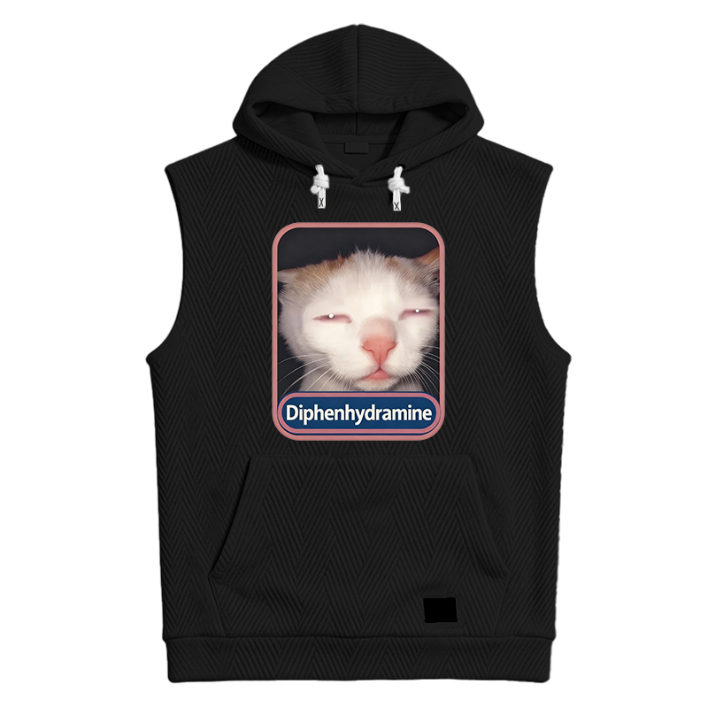 Modecanvas Diphenhydramine Cat Meme Hooded Tank