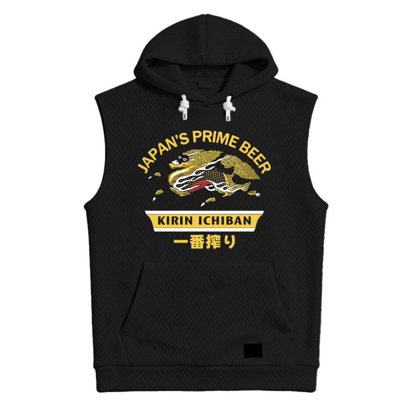 Modecanvas Kirin Ichiban Beer Logo Japanese Hooded Tank