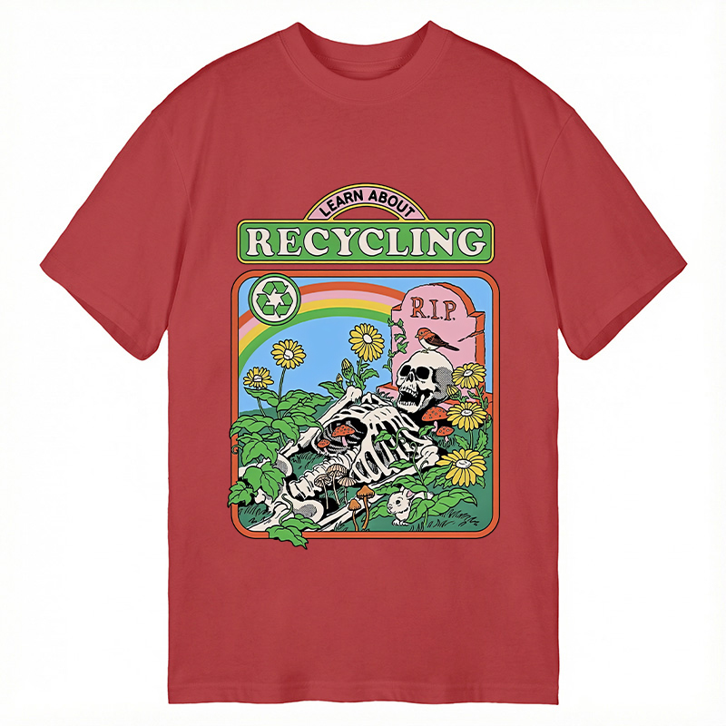 Modecanvas Recycling Life DTG Printing Classic T-Shirt-modecanvas