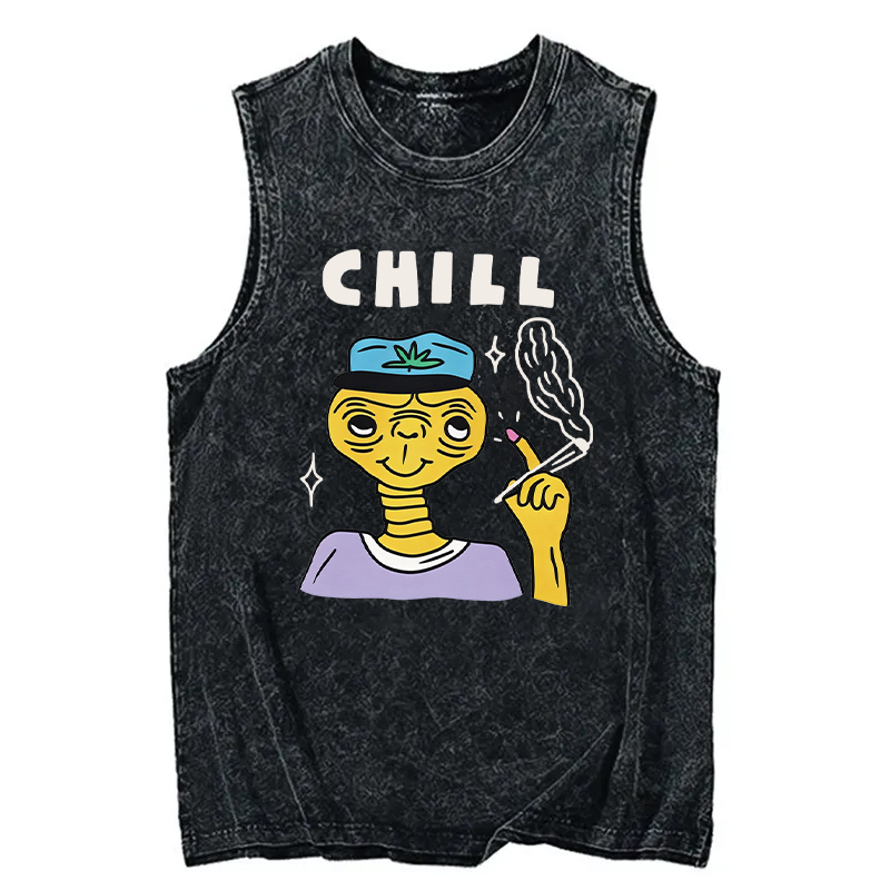 Modecanvas Chill DTG Printing Washed Tank-modecanvas