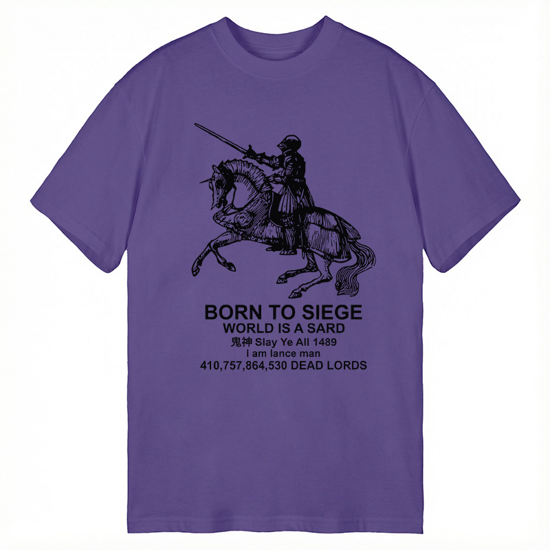 Modecanvas Born to Siege DTG Printing Classic T-Shirt-modecanvas
