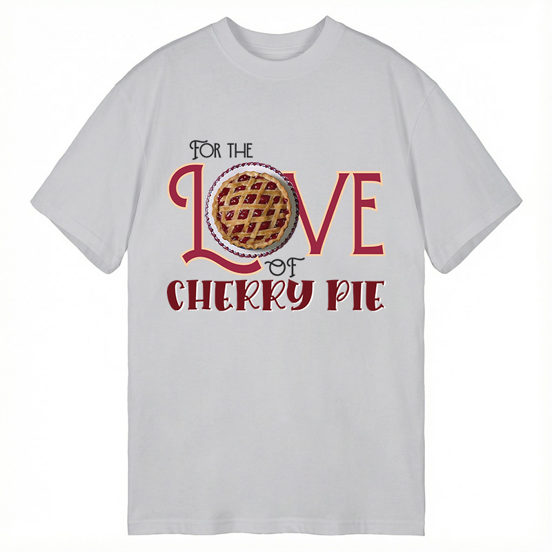 Modecanvas For the Love of Cherry Pie DTG Printing Classic T-Shirt-modecanvas