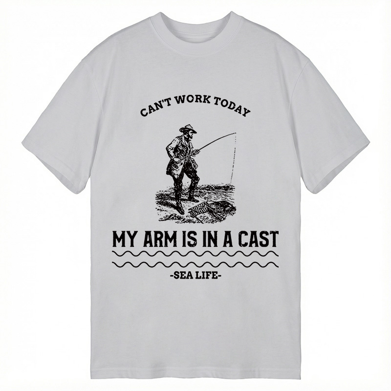 Modecanvas I Cant Work My Arm Is In A Cast DTG Printing Classic T-Shirt-modecanvas