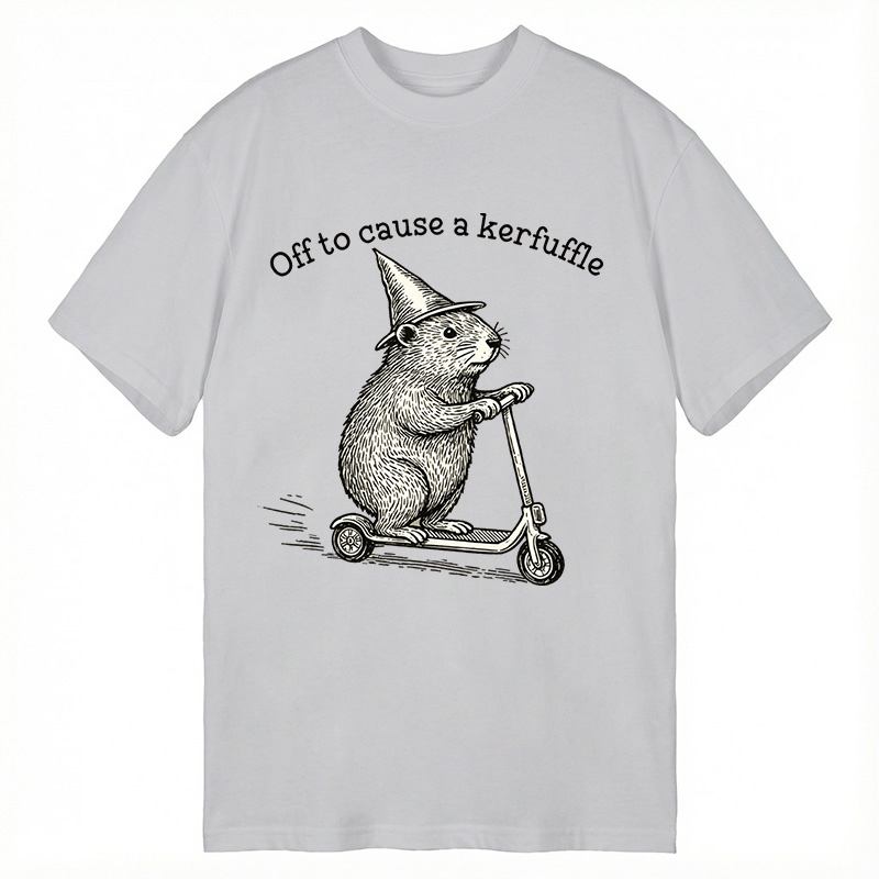 Modecanvas Off To Cause A Kerfuffle DTG Printing Classic T-Shirt-modecanvas