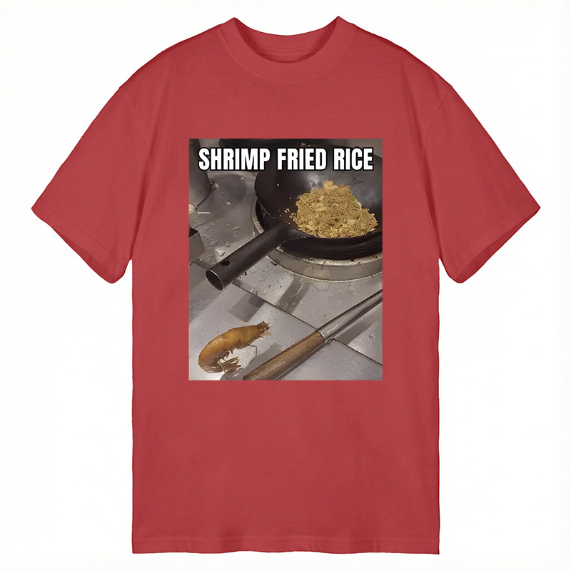 Modecanvas Shrimp Fried Rice Funny DTG Printing Classic T-Shirt-modecanvas