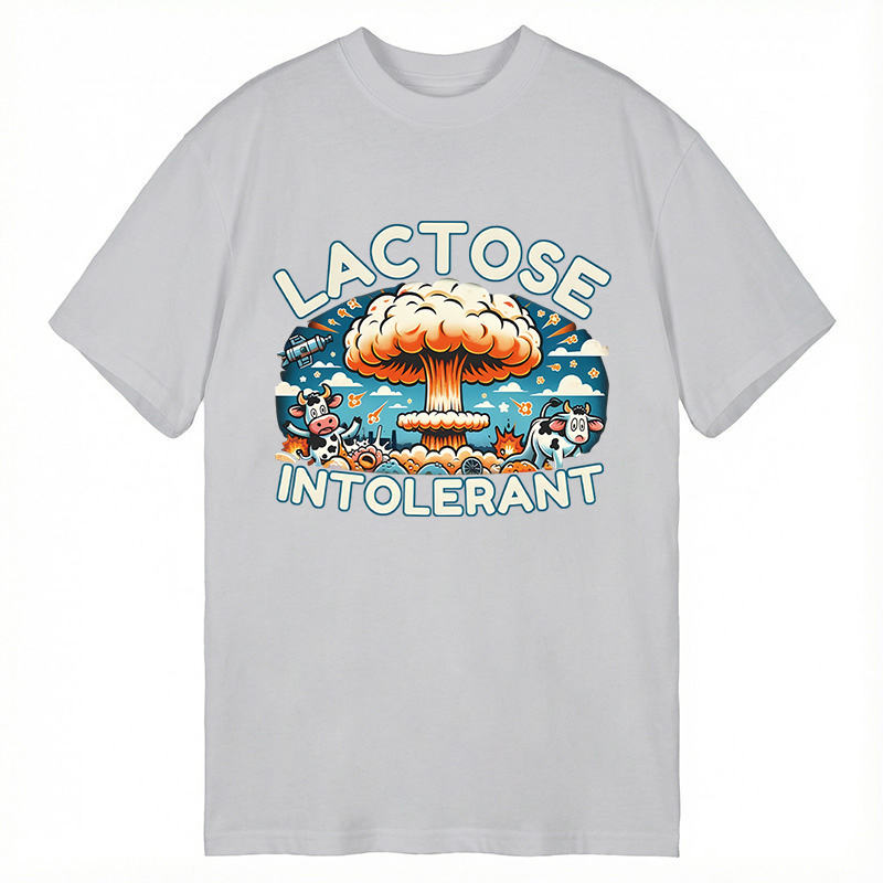 Modecanvas Lactose Intolerant Funny Meme DTG Printing Classic T-Shirt-modecanvas