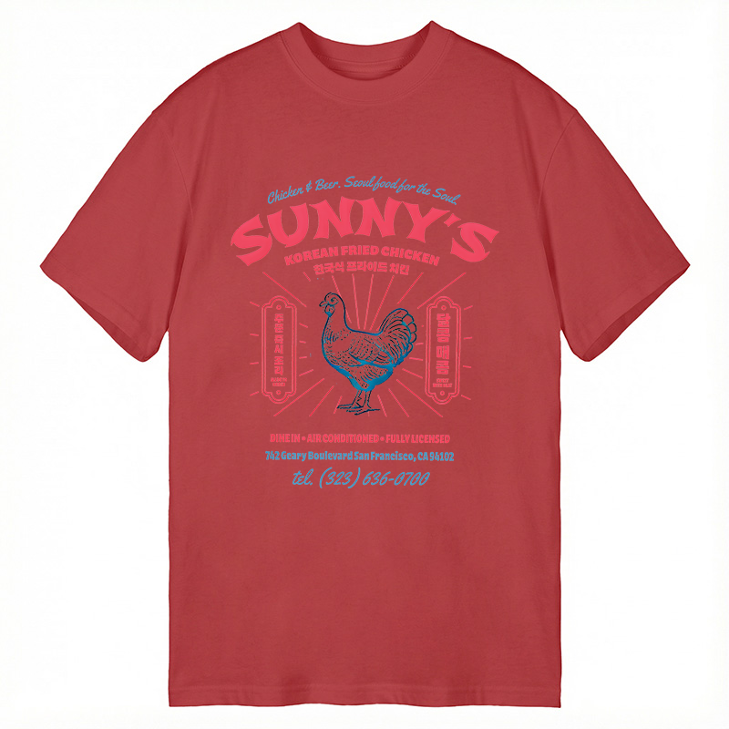 Modecanvas Korean Fried Chicken DTG Printing Classic T-Shirt-modecanvas