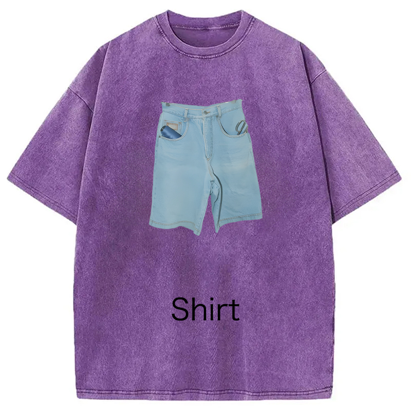 Modecanvas Weirdcore Clothing DTG Printing Washed T-Shirt
